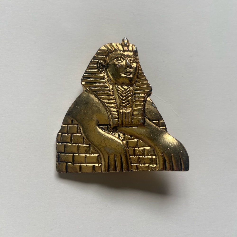 Vintage Gold Sphinx Brooch Bergdorf Goodman